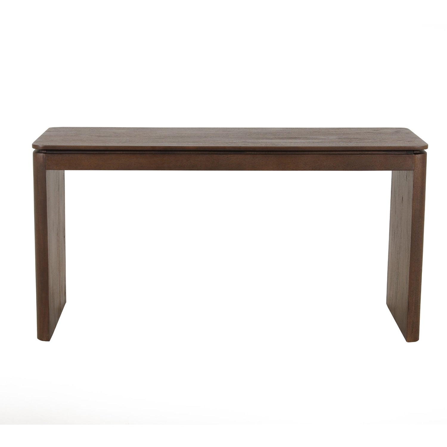 Bureau Dallas van Starfurn, werkplek van bruin mangohout van 130 cm breed