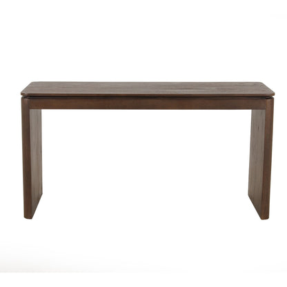 Bureau Dallas van Starfurn, werkplek van bruin mangohout van 130 cm breed