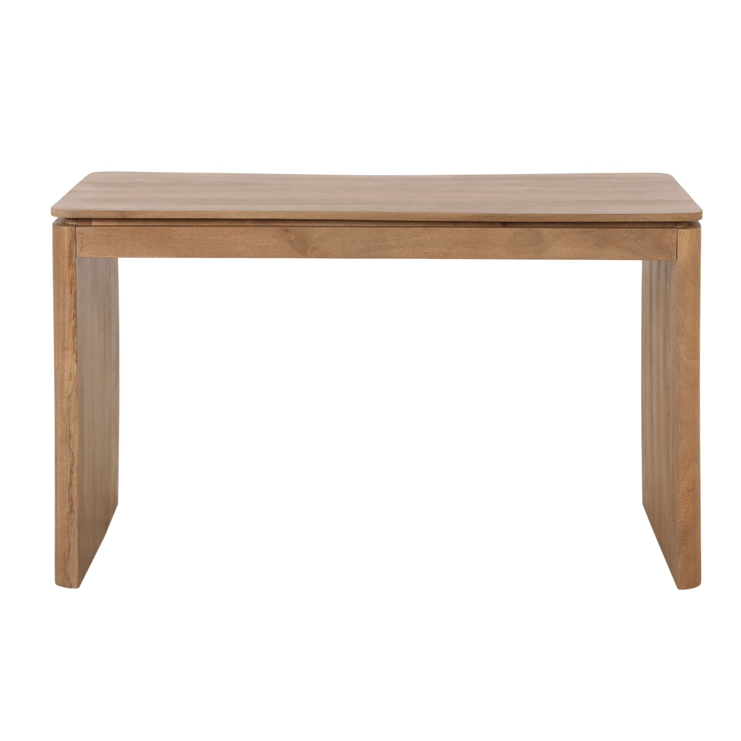 Bureau Dallas Mangohout Naturel 130cm van Starfurn met ruim werkblad