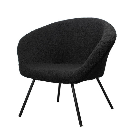 ByOn Lounge Chair Theodore Black , loungestoel , BYON , livinglovely.nl
