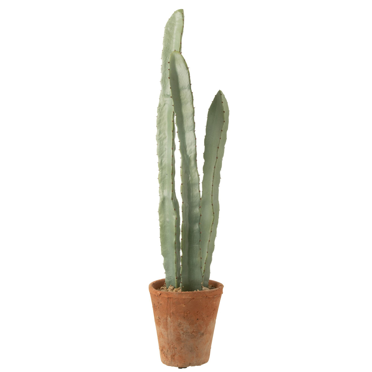 Cactus In Pot Plastiek Groen Large Set van 3