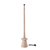 Caelin Natural mango wood floor lamp narrow round PTMD - Vloerlamp - PTMD - livinglovely.nl