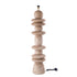 Callain Natural mango wood floor lamp base round - - PTMD - livinglovely.nl
