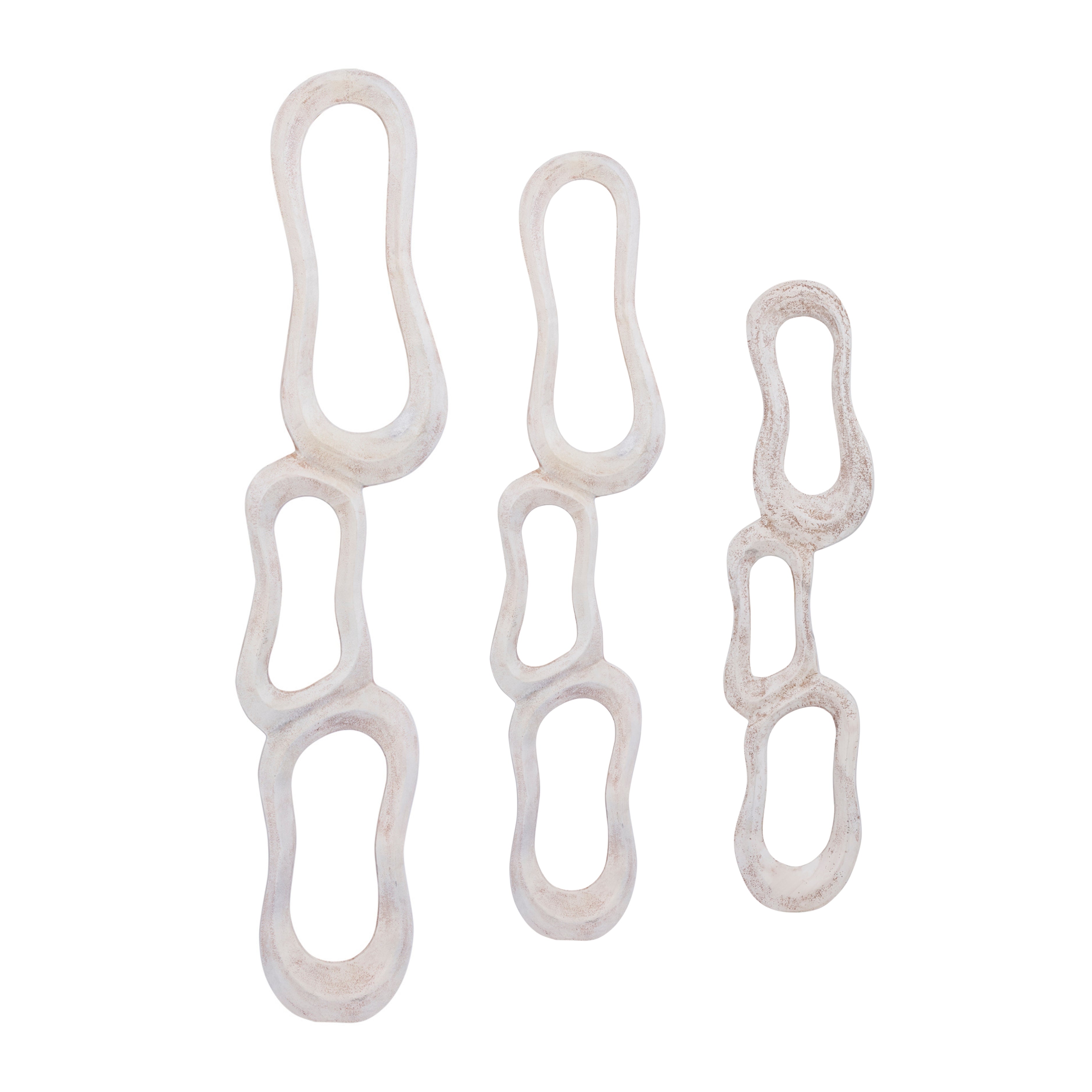 Wanddeco Camare Abstract Design Gegoten Aluminium Beige Large PTMD