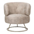 Carice Beige fauteuil infinity 2 beige gold base PTMD - Fauteuil - PTMD - livinglovely.nl