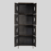 Cave Black Iron Cabinet High PTMD , vitrinekast , PTMD , livinglovely.nl