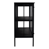 Cave Black Iron Cabinet Low PTMD - Dressoir - PTMD - livinglovely.nl