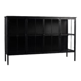Cave Black Iron Cabinet Low PTMD - Dressoir - PTMD - livinglovely.nl
