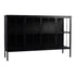 Cave Black Iron Cabinet Low PTMD - Dressoir - PTMD - livinglovely.nl