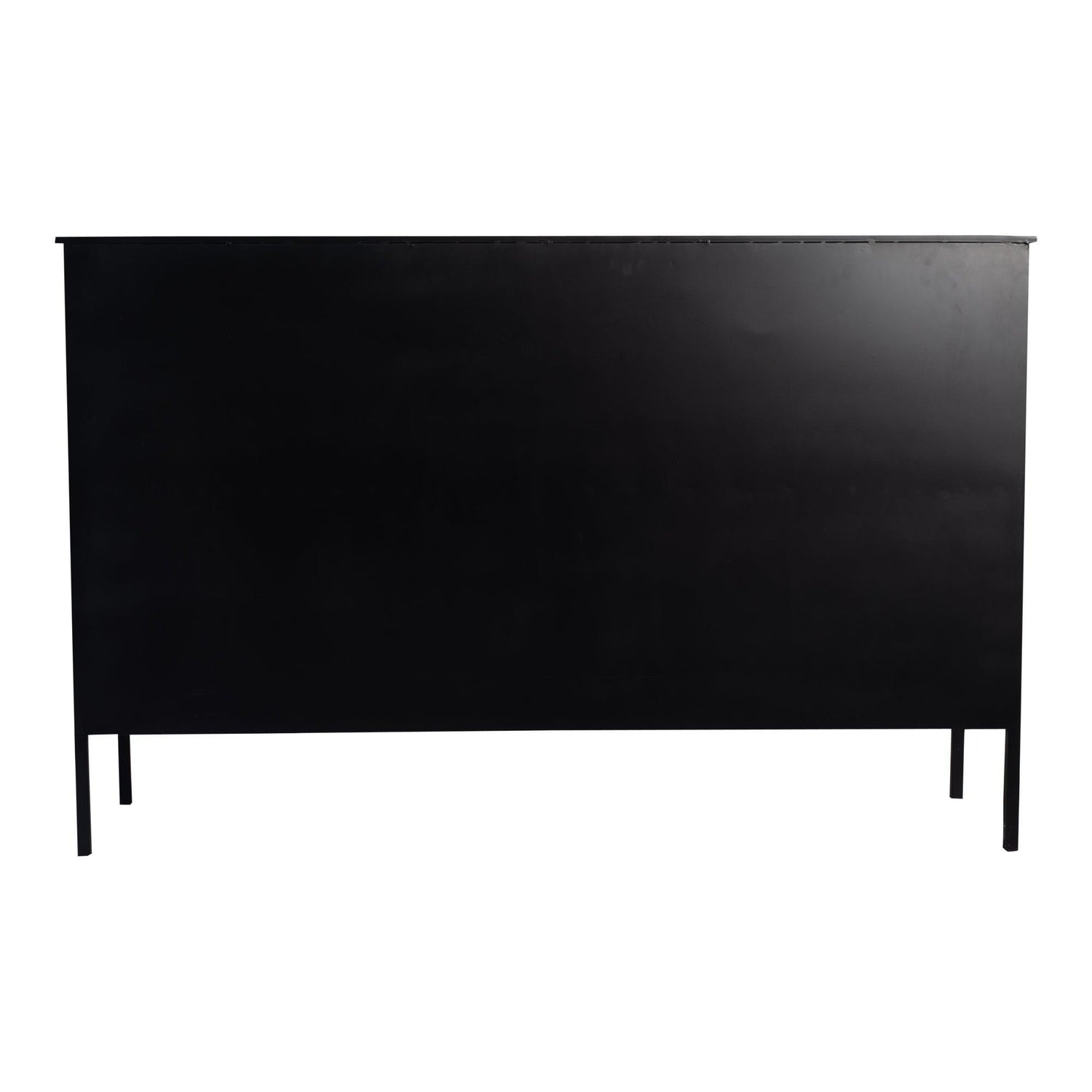 Cave Black Iron Cabinet Low PTMD - Dressoir - PTMD - livinglovely.nl