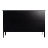 Cave Black Iron Cabinet Low PTMD - Dressoir - PTMD - livinglovely.nl