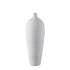 Cavinn White matt ceramic bottle vase L PTMD - Vaas - PTMD - livinglovely.nl
