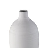 Cavinn White matt ceramic bottle vase XL PTMD - Vaas - PTMD - livinglovely.nl