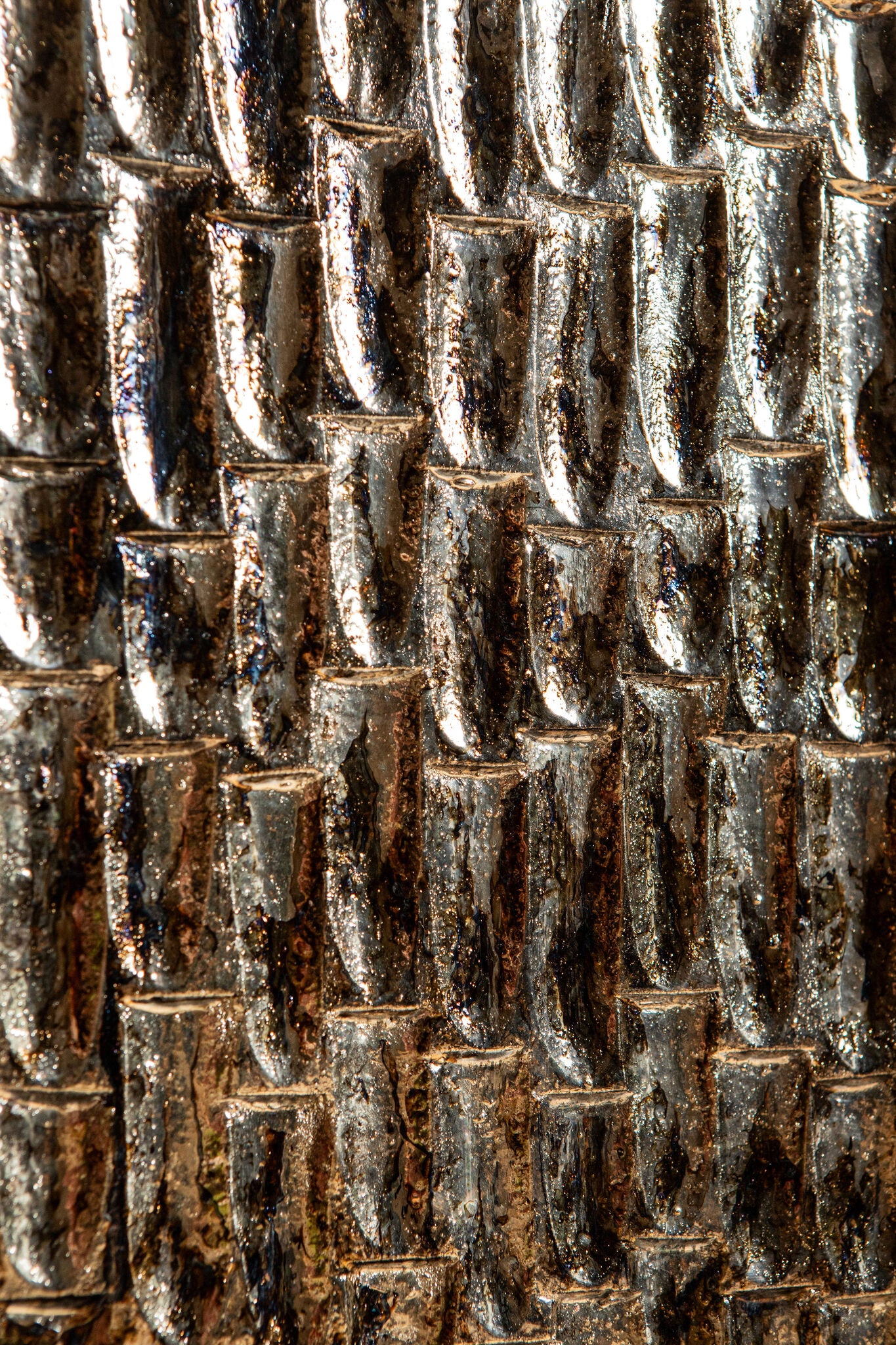 Chadwick Oil Wood Rect Wall Panel Drop Pattern PTMD - Wandpaneel - PTMD - livinglovely.nl