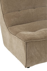 Chair Grid Poplar Wood/Foam Dark Taupe - - J-Line - livinglovely.nl