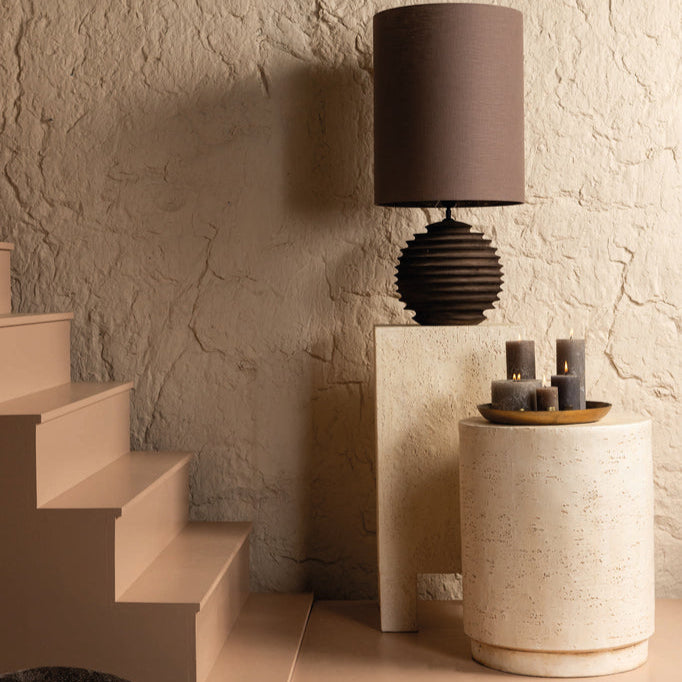 Chandar Cream MgO rectangle sidetable PTMD - Bijzettafel - PTMD - livinglovely.nl