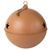 Christmas Bauble Ball Iron Rust Brown Extra Large - - J-Line - livinglovely.nl