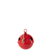 Christmas Bauble Bright Ball Iron Red Medium - - J-Line - livinglovely.nl