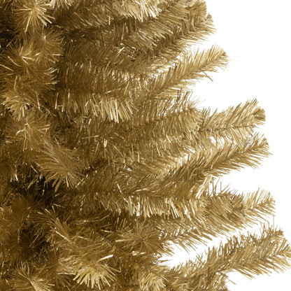 Christmas Tree Artificial Pvc Gold Colored Small - - J-Line - livinglovely.nl
