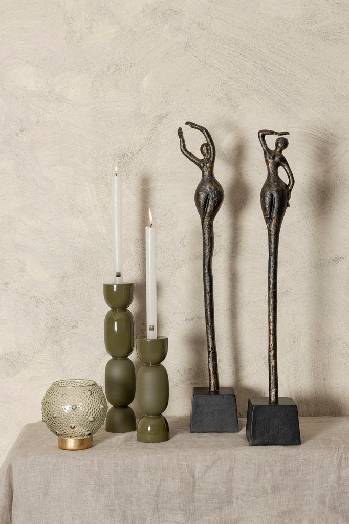 Ciwan Antique Brass alu casted women statue B PTMD - Beeld - PTMD - livinglovely.nl