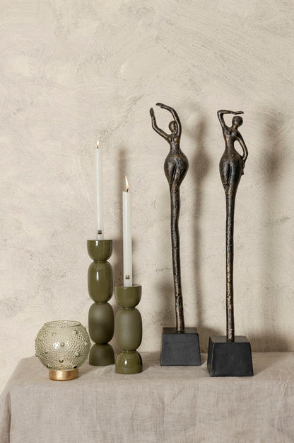 Ciwan Antique Brass alu casted women statue B PTMD - Beeld - PTMD - livinglovely.nl