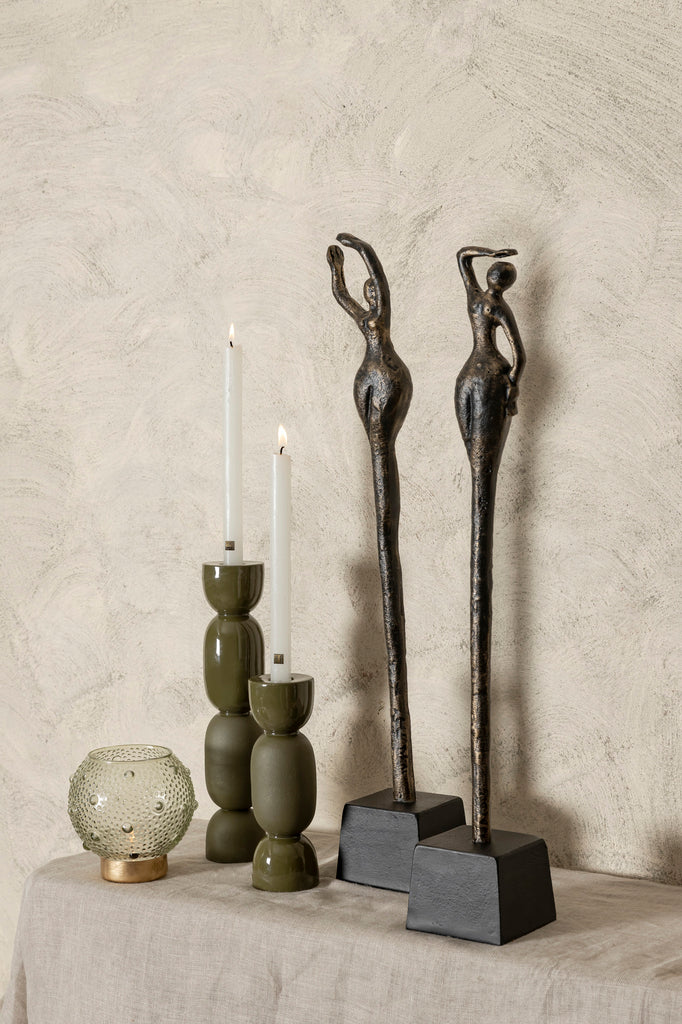 Ciwan Antique Brass alu casted women statue B PTMD - Beeld - PTMD - livinglovely.nl