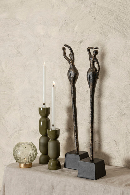 Ciwan Antique Brass alu casted women statue B PTMD - Beeld - PTMD - livinglovely.nl