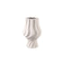 Clair Cream Ceramic Swirl Vaas Small PTMD - Vaas - PTMD - livinglovely.nl
