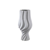 Clair Taupe Ceramic Swirl Vaas Large PTMD - Vaas - PTMD - livinglovely.nl