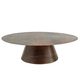 Comprador Copper Iron Coffeetable Round Set van 2 PTMD - Salontafel - PTMD - livinglovely.nl