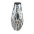 Conck Grey Solid Glass Vase White Organic L Dia19.5xH 45cm PTMD - Vaas - PTMD - livinglovely.nl
