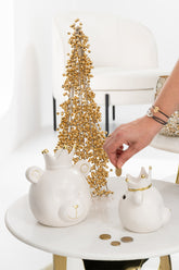 Cone Beads Acrylic Gold Colored Small - - J-Line - livinglovely.nl