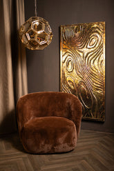 Connolly Oil Green Wood Rect Wall Panel L PTMD - Wandpaneel - PTMD - livinglovely.nl