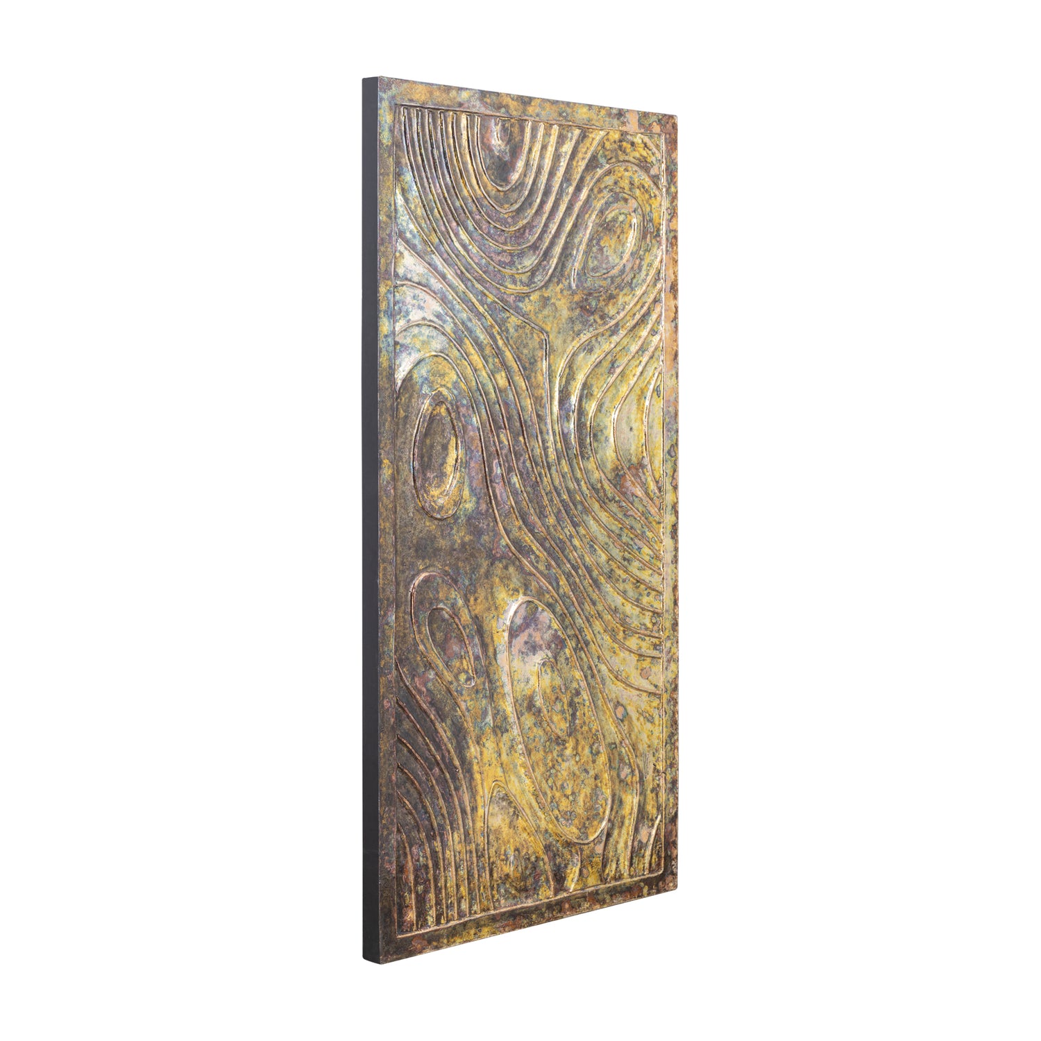 Connolly Oil Green Wood Rect Wall Panel S PTMD - Wandpaneel - PTMD - livinglovely.nl