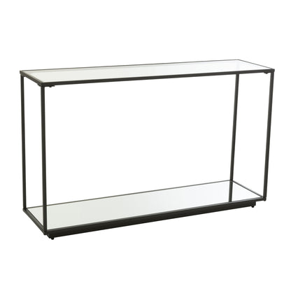 Console Metaal/Glas Zwart J-Line