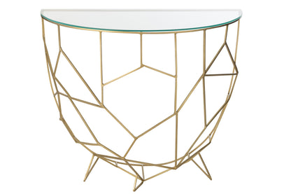 Console Moza Metaal/Glas Goud J-Line