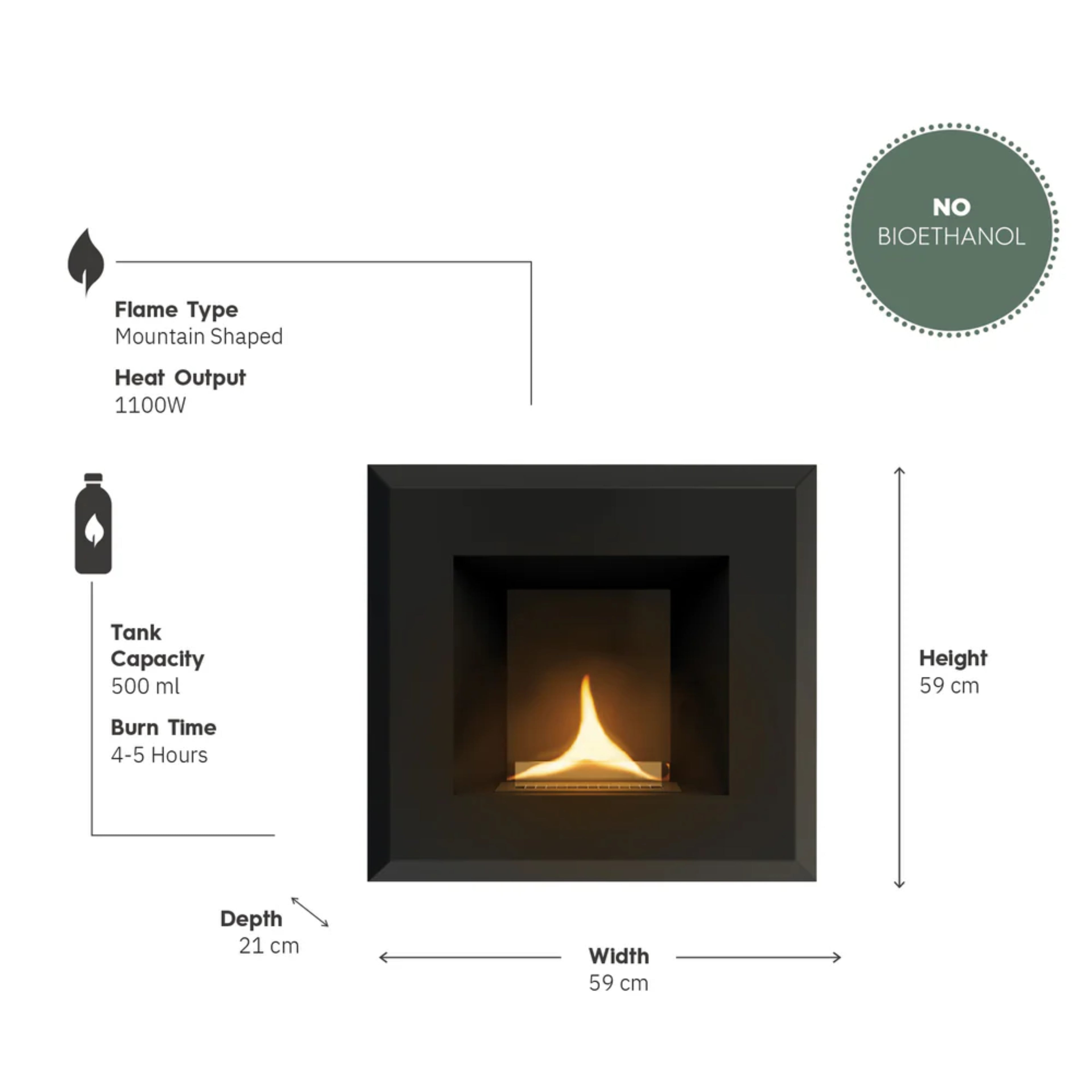 Contour Wandhaard Zwart Tenderflame - Wandhaard - Tenderflame - livinglovely.nl