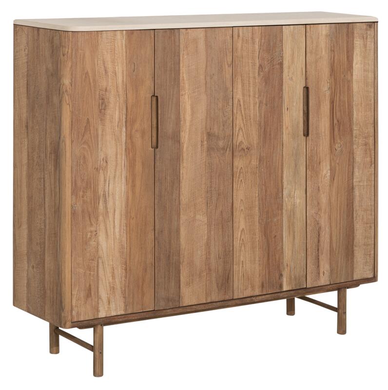 Cupboard Bliss Mortex low, 4 doors - - DTP Home - livinglovely.nl