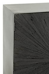Cupboard Shanil Wood/Iron Black - - J-Line - livinglovely.nl