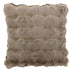 Cushion Wave Polyester Taupe 45x45cm - Kussen - J-Line - livinglovely.nl