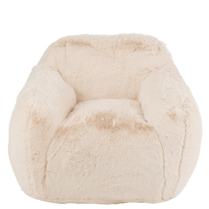 Cutie 1-zits Sofa Cream Small J-Line - Fauteuil - J-Line - livinglovely.nl