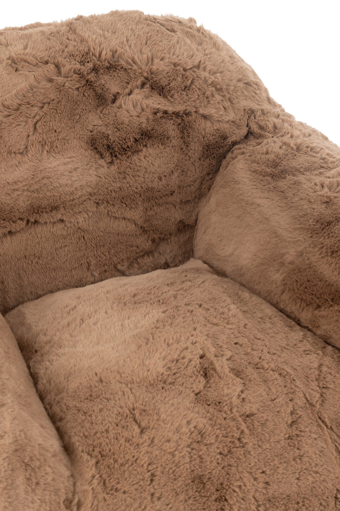 Cutie 1-zits Sofa Taupe Small J-Line - Fauteuil - J-Line - livinglovely.nl