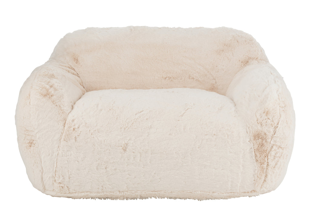 Cutie 2-zits Sofa Cream Large J-Line - Fauteuil - J-Line - livinglovely.nl