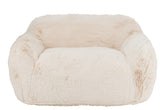 Cutie 2-zits Sofa Cream Large J-Line - Fauteuil - J-Line - livinglovely.nl