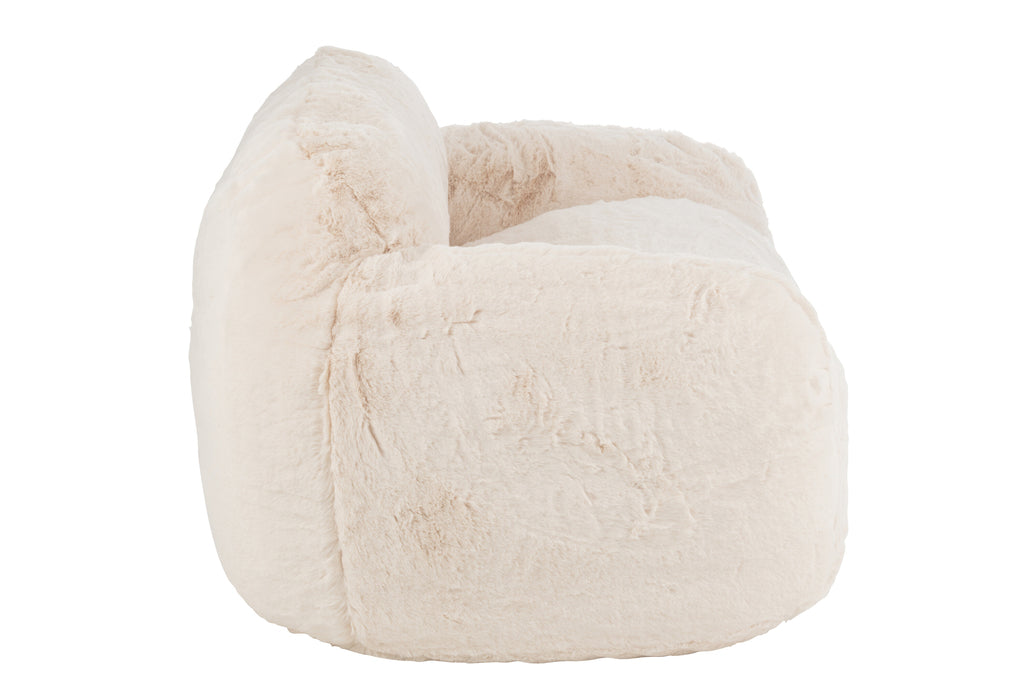 Cutie 2-zits Sofa Cream Large J-Line - Fauteuil - J-Line - livinglovely.nl