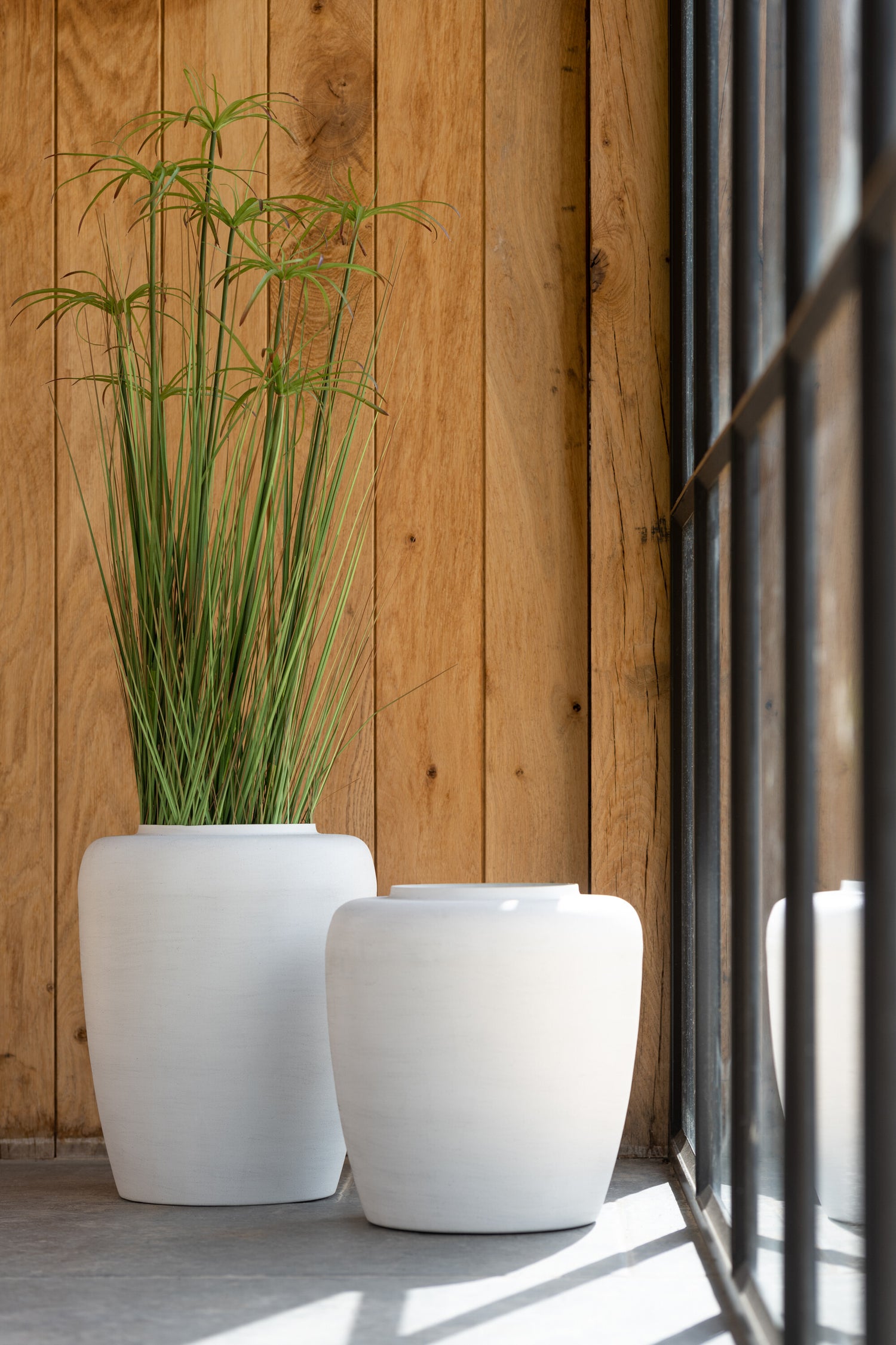 Cyperus Alternifolius 11 Koppen In Pot Pvc Groen Large - Kunstplant - J-Line - livinglovely.nl