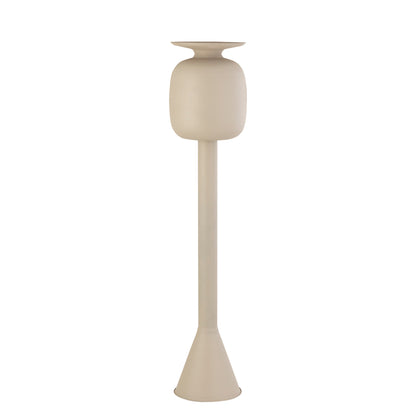 Dainah Cream iron pot op lange voet Large PTMD - Pot - PTMD - livinglovely.nl