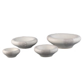 Dangelo Schaal Keramiek Wit Rond Extra Large van PTMD, ander aanzicht van de schaal in wit