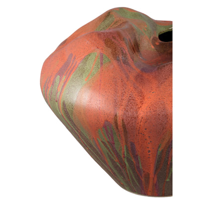 Dangelo Vaas Keramiek Roodbruin Small van PTMD, productfoto vanuit een andere hoek