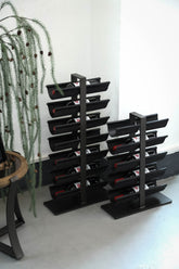 Davitt Wijnrek leren houders PTMD L - Wijnrek - PTMD - livinglovely.nl